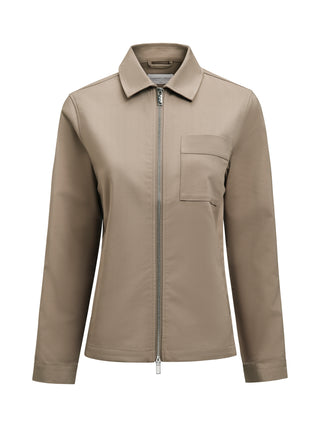 Modern Zip Overshirt Woman