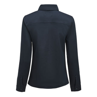 Modern Zip Overshirt Woman – shirt product image, S, Regular, Navy