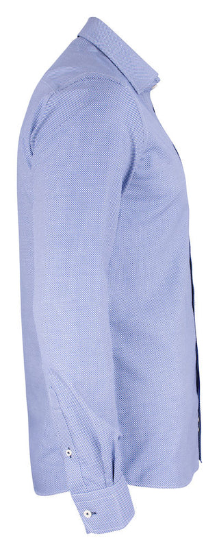 PB48 Jacquard Non-Iron – shirt product image, 45/46-XXL, Regular fit, Blue