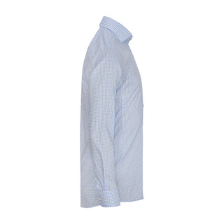 Yellow Bow 53 Sky Blue Check Easy Care – shirt product image