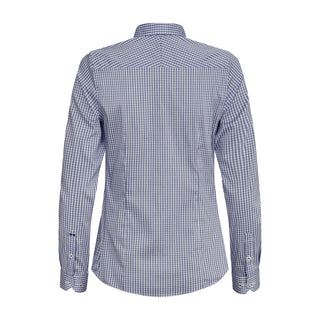 Yellow Bow 53 Navy Check Woman – shirt product image, 44-XXL, Woman, Navy Check