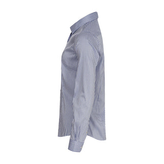 Yellow Bow 53 Navy Check Woman – shirt product image, 40-L, Woman, Navy Check