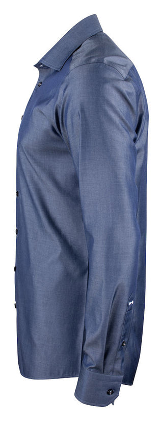 RB120 Twill Non-Iron – shirt product image, 39/40 M, Slim fit, Indigo