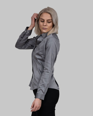 Red bow 122 Woman Grey Non-Iron