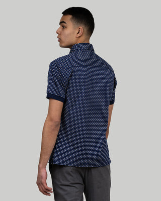 Indigo Bow Polo 131 Blue Print