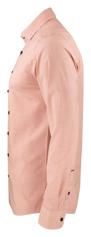 Purple Bow 141 Orange Non-Iron Stretch – shirt product image, 39/40-M, Slim fit, Orange Check