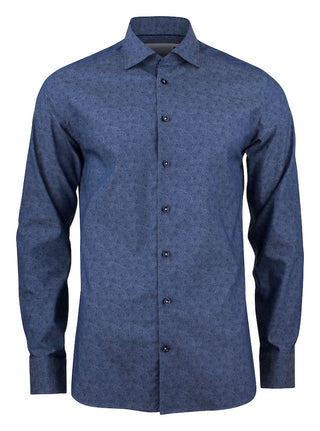 PB143 Twill Non-Iron – shirt product image, 45/46-XXL, Regular fit, Indigo Paisley