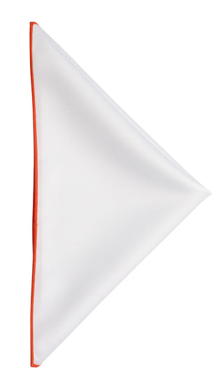 White pocket square - 103 Orange – shirt product image
