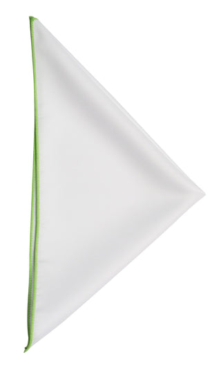 White pocket square - 107 Spring Green – shirt product image