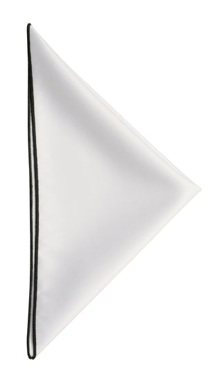 White pocket square - 109 Black – shirt product image