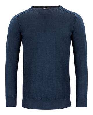 Merino Sweater U-Neck Navy – shirt product image, M, Navy