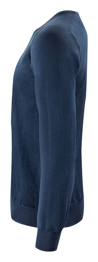 Merino Sweater U-Neck Navy – shirt product image, XL, Navy