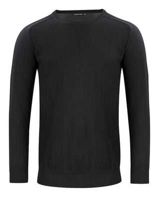 Merino Sweater U-Neck Black – shirt product image, S, Black