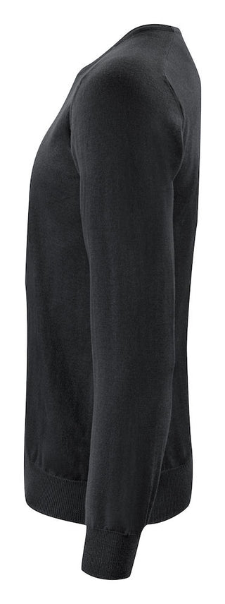 Merino Sweater U-Neck Black – shirt product image, L, Black