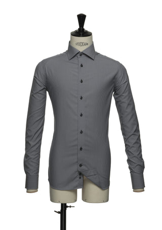 Red bow 24 Grey stripe Non-Iron – shirt product image, 37/38-S, Regular fit, Grey