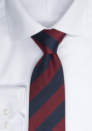 Regimental stripe - 603 Navy/wine – shirt product image