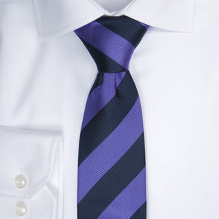 Regimental stripe - 608 Navy/purple – shirt product image