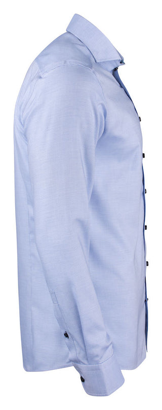 Purple Bow 145 Mid Blue Non-Iron – shirt product image, 39/40 M, Slim fit, Mid Blue